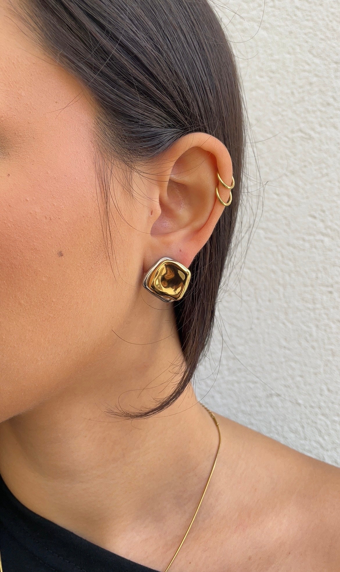 Boucles D'Oreilles Double Squared