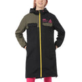 Parka À Capuche 66 Supply Long An - Noir Et Kaki - Femme