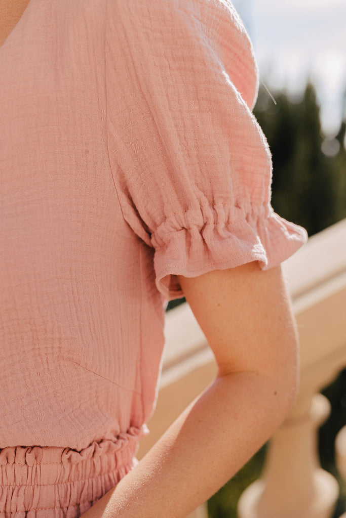 Blouse Alessia Blush Coton