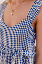 Robe Bianca Vichy Bleu