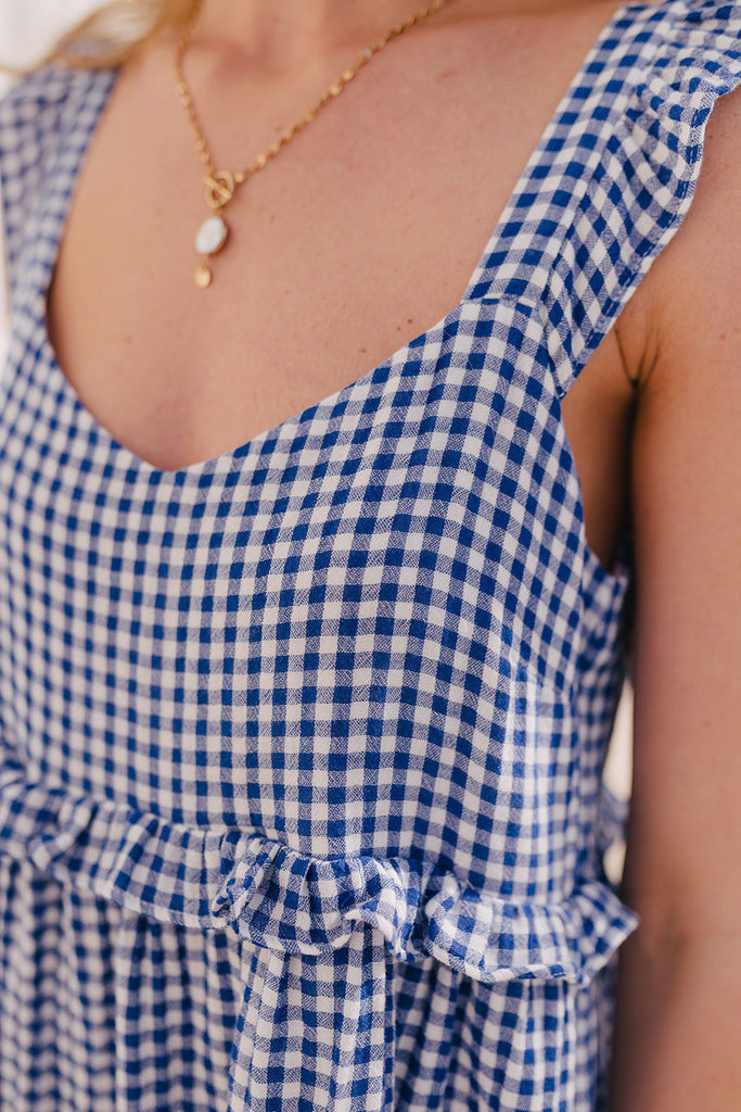 Robe Bianca Vichy Bleu