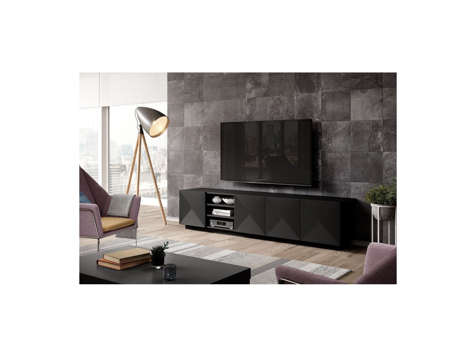 Alice - Meuble Tv Avec Niche - 200 Cm
