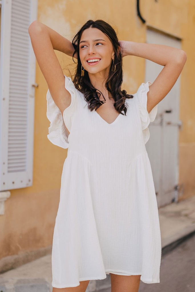 Robe Lucia Blanc Coton