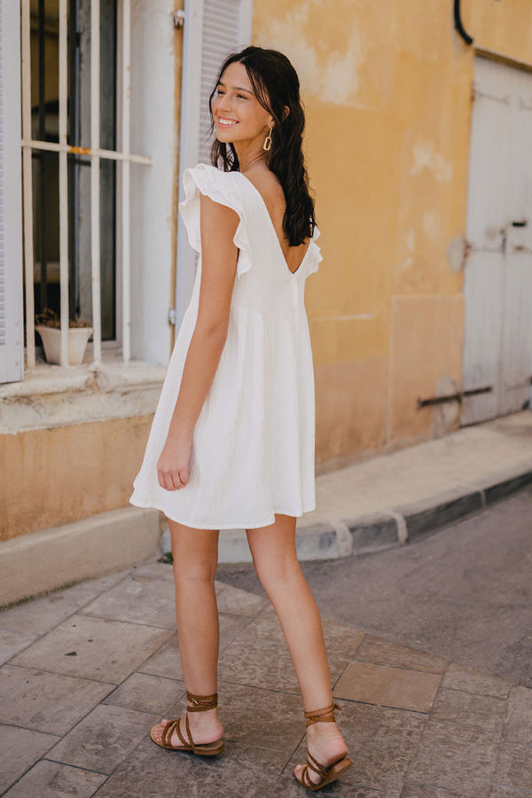 Robe Lucia Blanc Coton