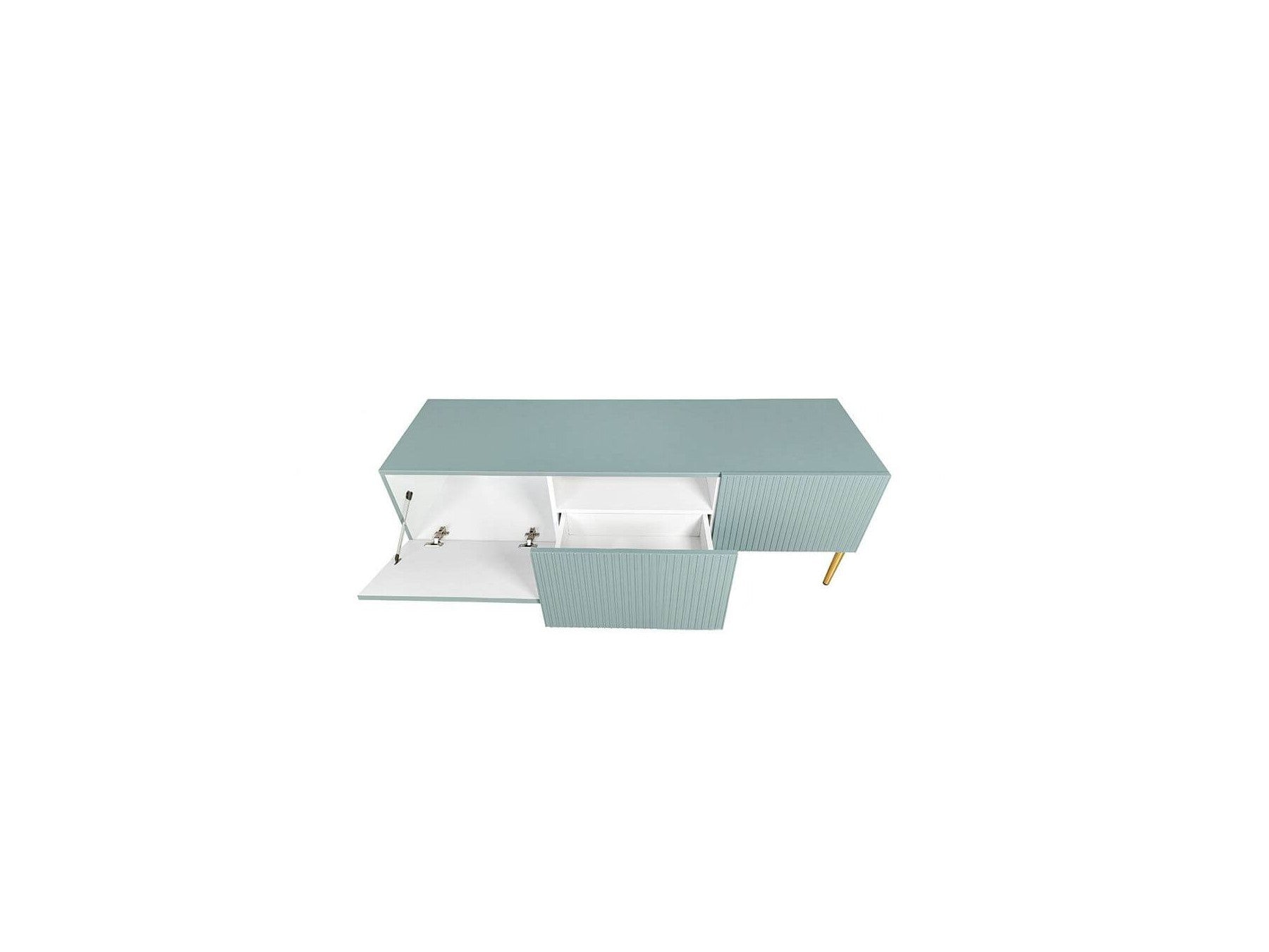 Kasha - Meuble Tv - Pieds Or - 2 Tailles