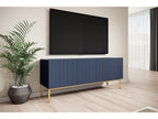 Kasha - Meuble Tv - Pieds Or - 2 Tailles