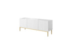 Kasha - Meuble Tv - Pieds Or - 2 Tailles