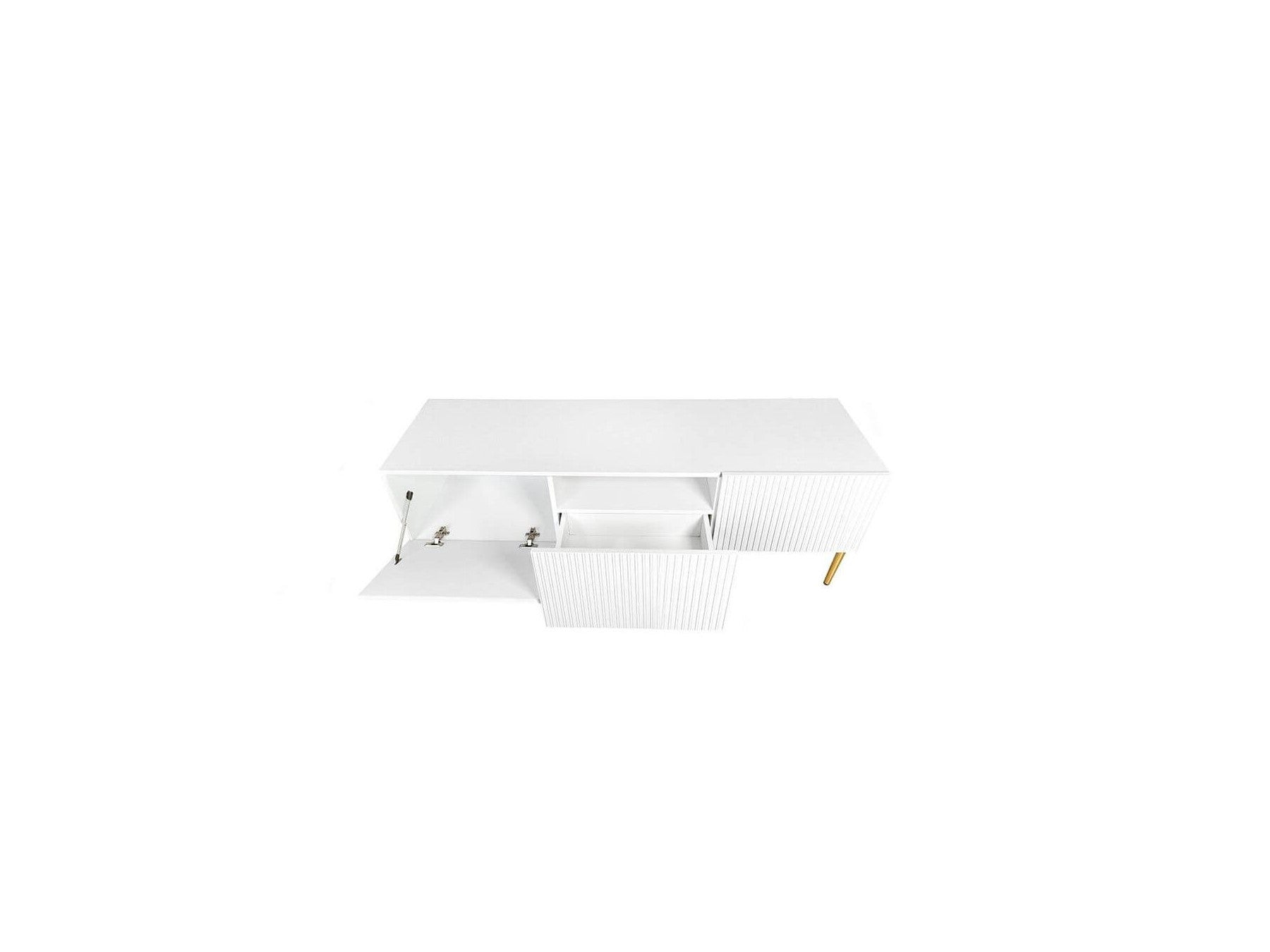 Kasha - Meuble Tv - Pieds Or - 2 Tailles