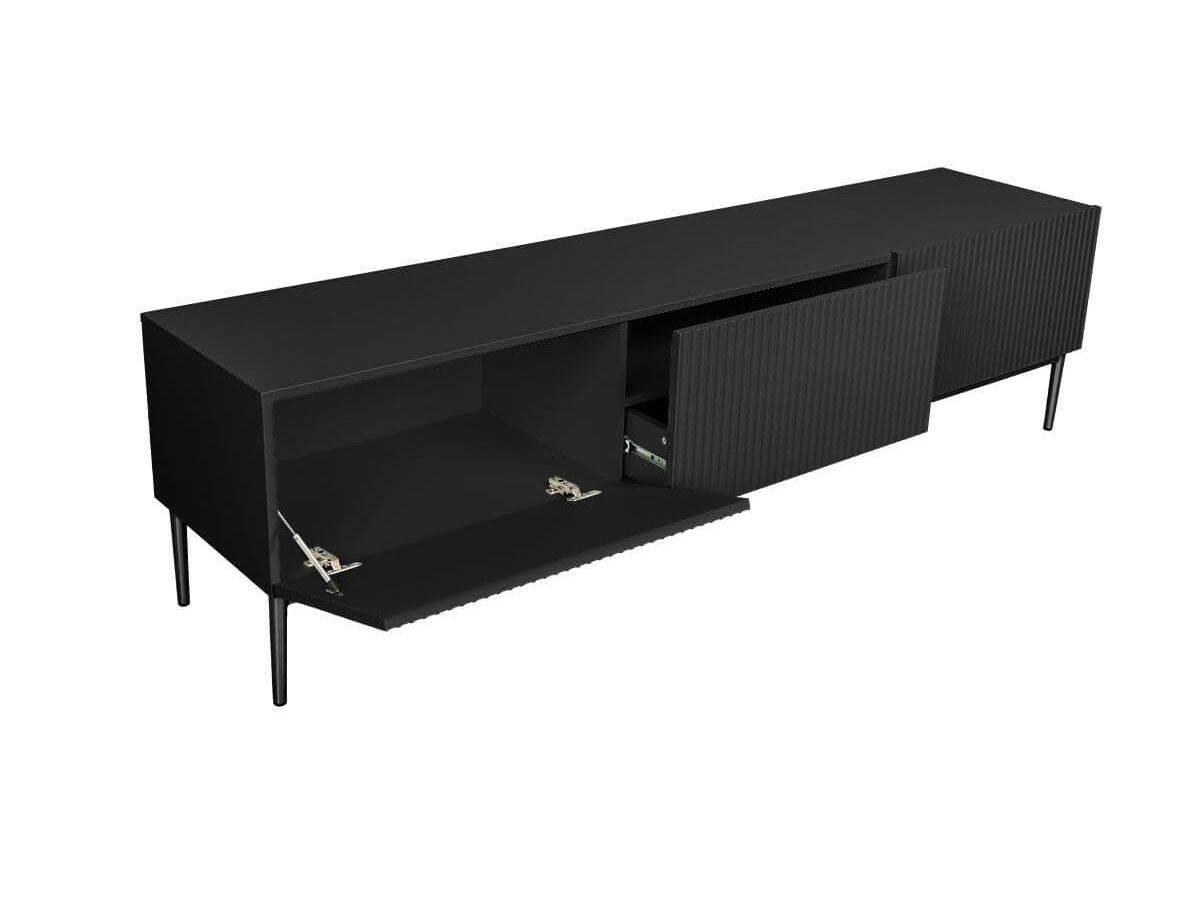 Kasha - Meuble Tv - Pieds Noirs - 2 Tailles