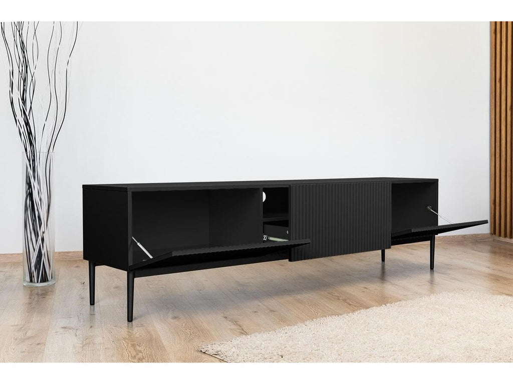 Kasha - Meuble Tv - Pieds Noirs - 2 Tailles