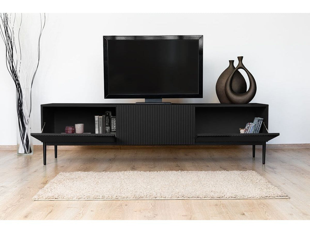 Kasha - Meuble Tv - Pieds Noirs - 2 Tailles