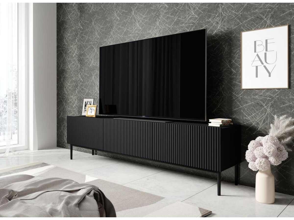 Kasha - Meuble Tv - Pieds Noirs - 2 Tailles