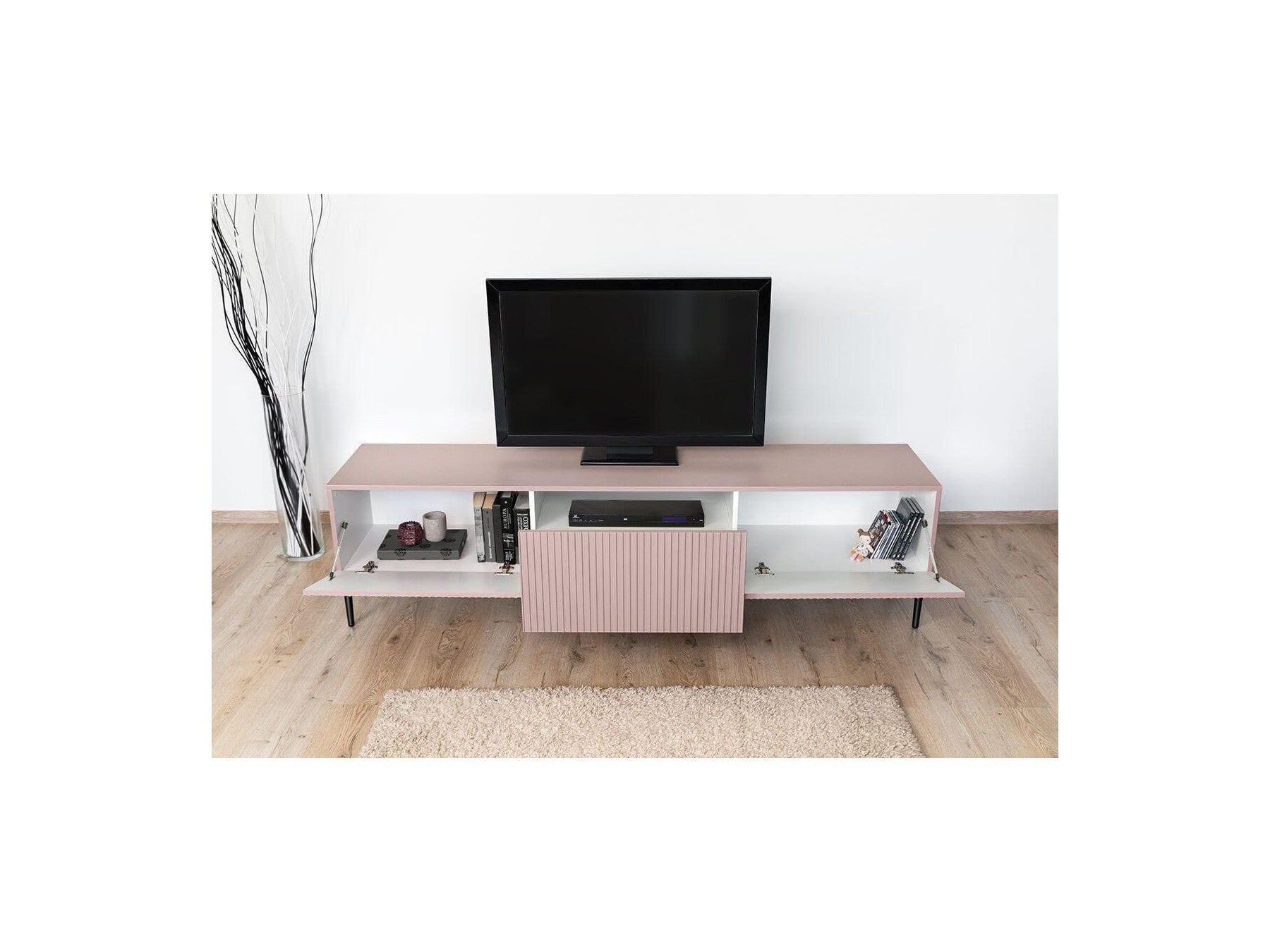 Kasha - Meuble Tv - Pieds Noirs - 2 Tailles