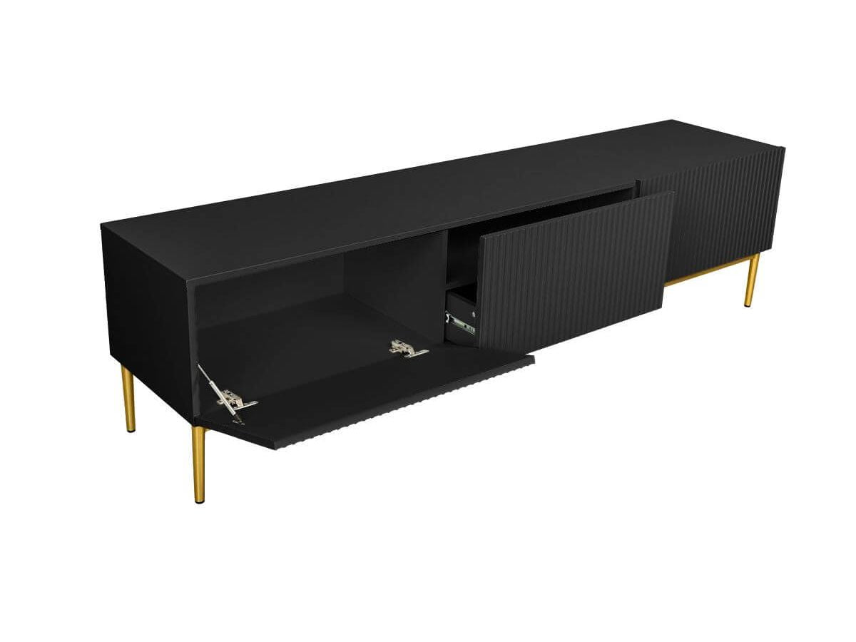 Kasha - Meuble Tv - Pieds Or - 2 Tailles