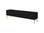 Kasha - Meuble Tv - Pieds Or - 2 Tailles