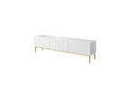 Kasha - Meuble Tv - Pieds Or - 2 Tailles