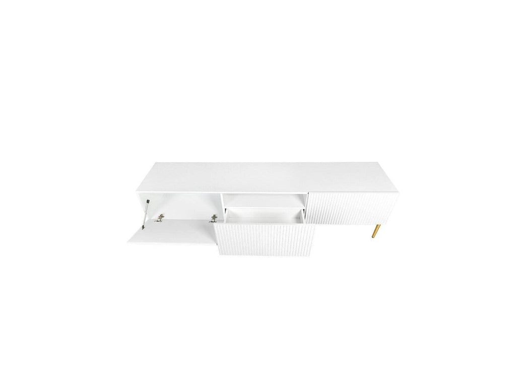 Kasha - Meuble Tv - Pieds Or - 2 Tailles