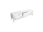 Kasha - Meuble Tv - Pieds Or - 2 Tailles
