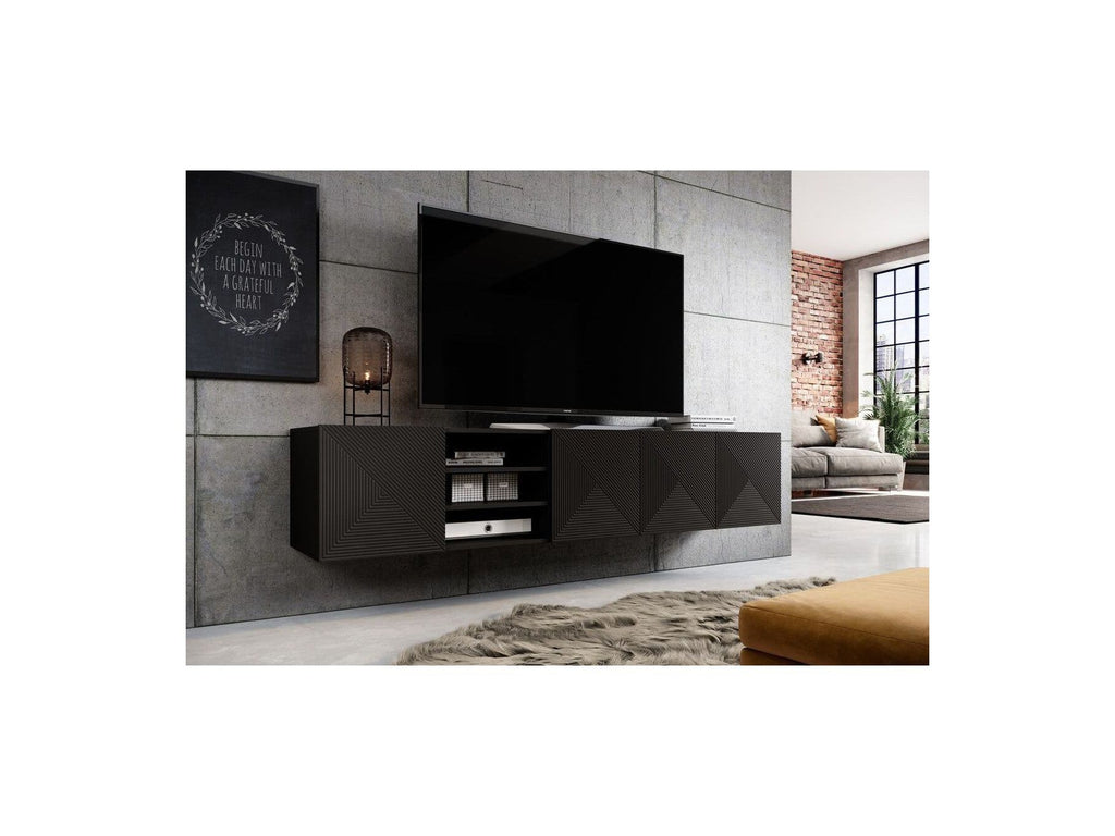 Alice - Meuble Tv Suspendu Avec Niche
