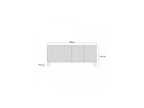 Kasha - Buffet 4 Portes - Pieds Or