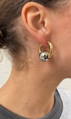 Boucles D'Oreilles Round X Hoop