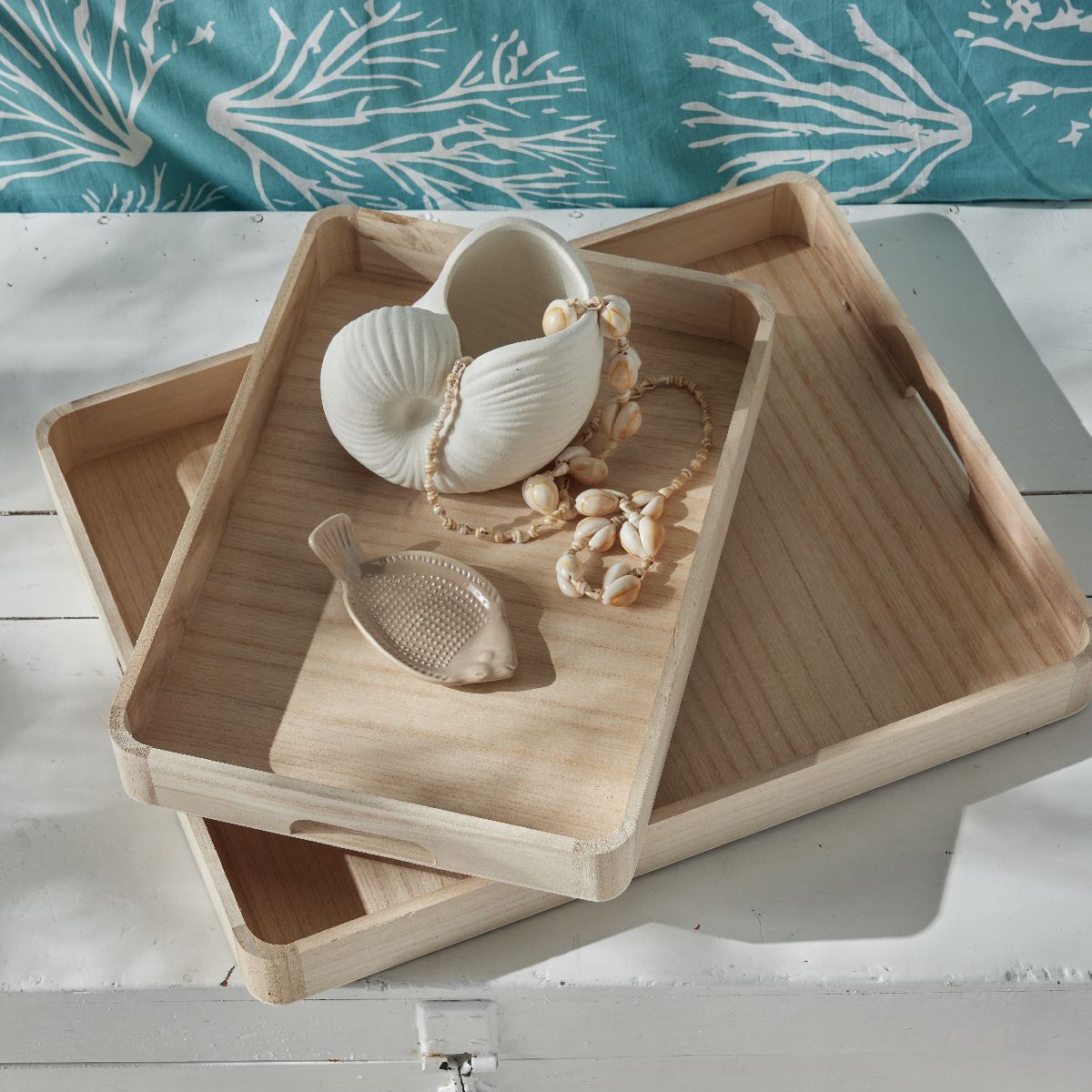 Cabane De La Plage - Lot De 2 Plateaux - Dune