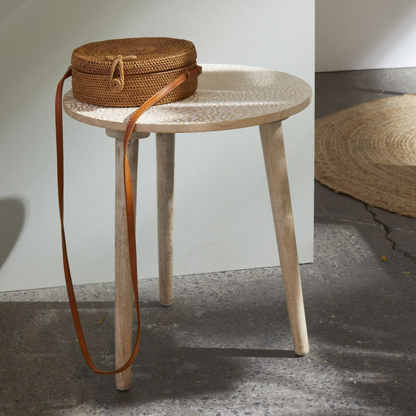 Mango Wood - Bout De Canape - Beige