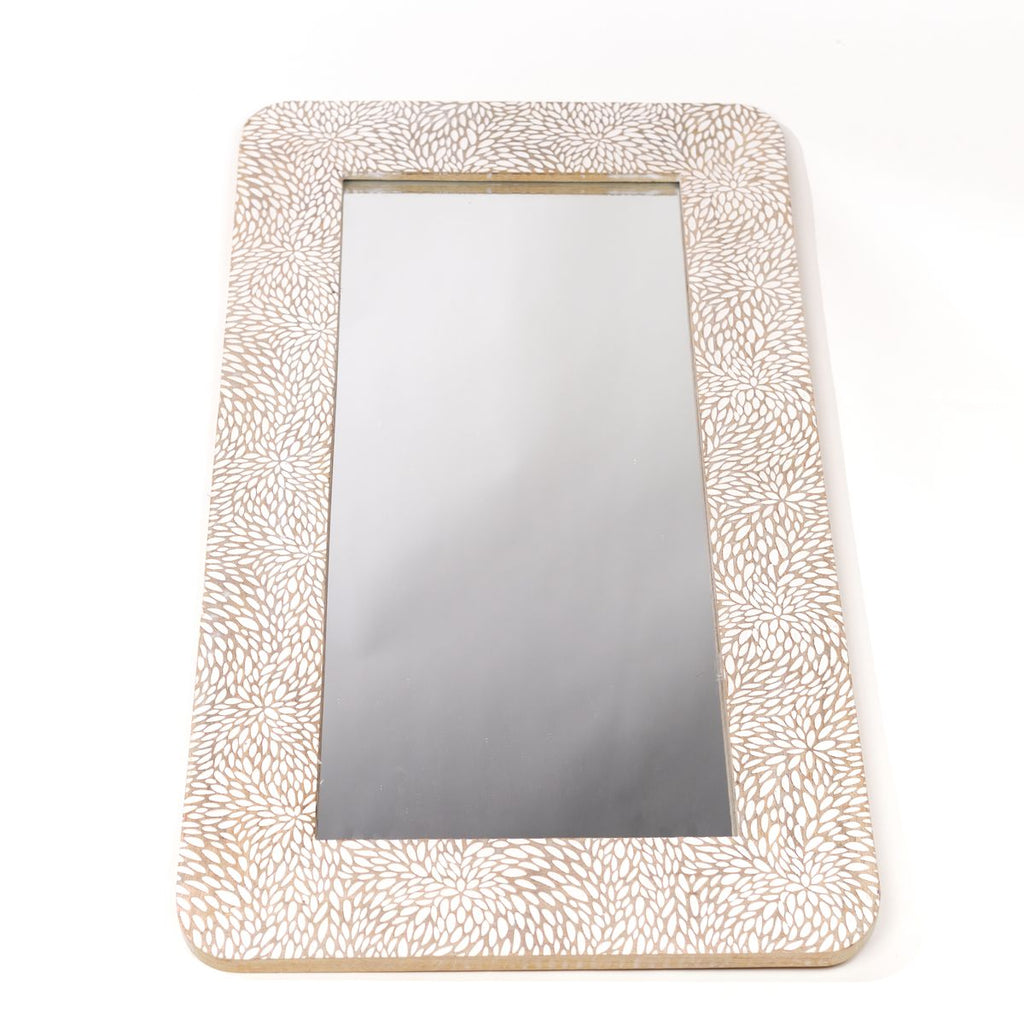 Mango Wood - Miroir - Beige