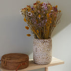 Mango Wood - Vase - Beige