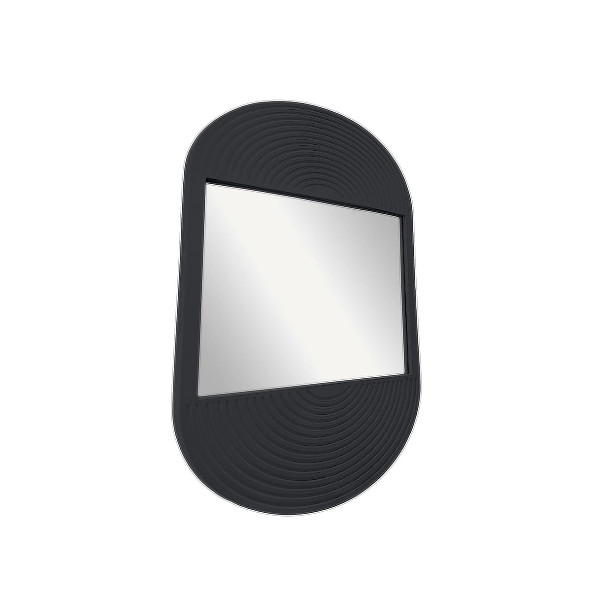Moka - Miroir Ovale - Fusain