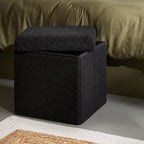 Matcha - Pouf Pliable Teddy - Fusain