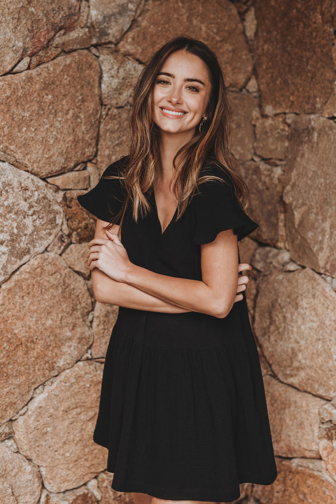 Robe Juliette Noir Coton