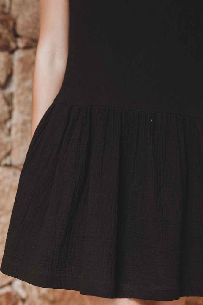 Robe Juliette Noir Coton