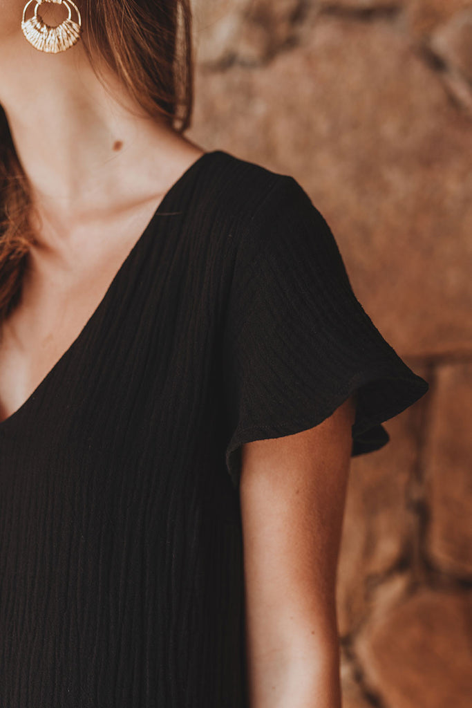 Robe Juliette Noir Coton
