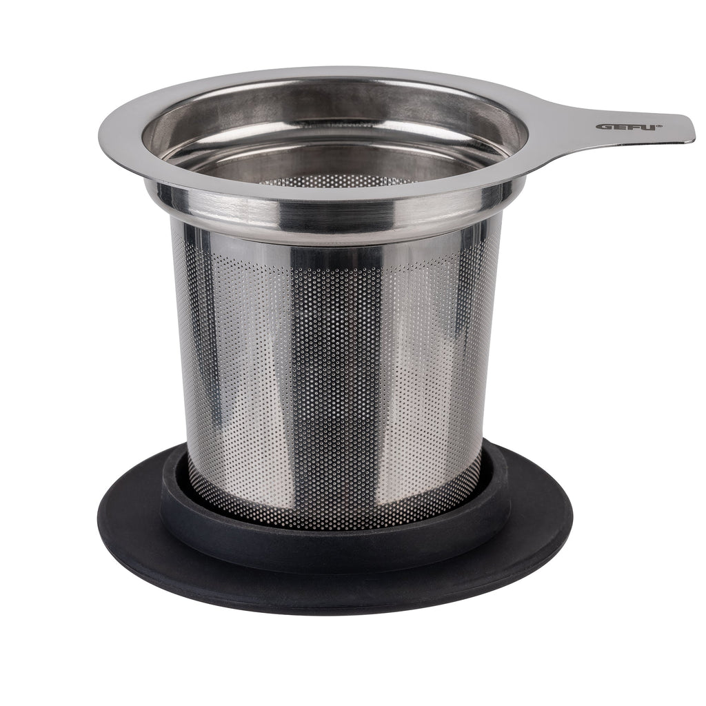 Mira - Tasse À Thé Avec Filtre À Thé - Argent/Transparent
