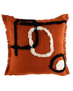 Housse De Coussin Tikri - Brique - 3 Tailles