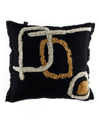 Housse De Coussin Tikri - Noir - 3 Tailles