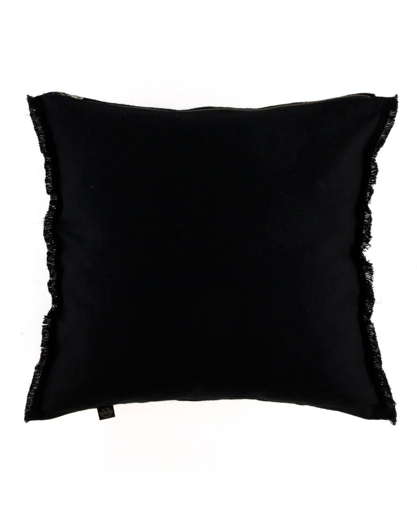 Housse De Coussin Tikri - Noir - 3 Tailles