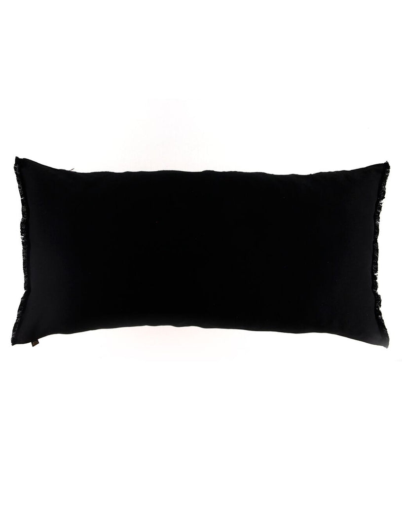 Housse De Coussin Tikri - Noir - 3 Tailles