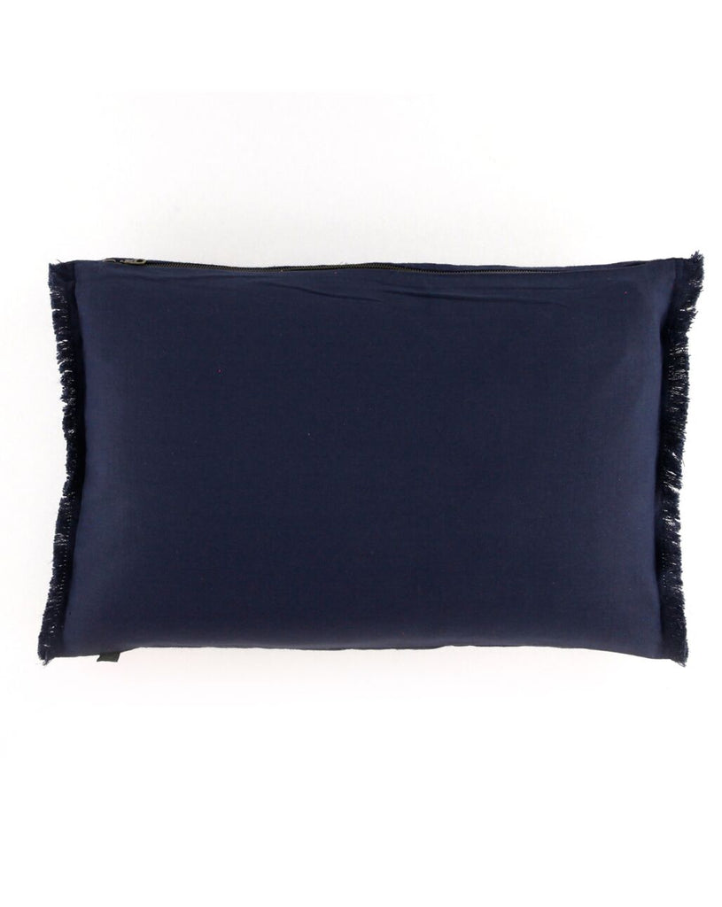 Housse De Coussin Tikri - Denim - 2 Tailles