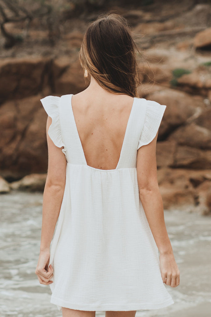 Robe Jenna Blanc Coton