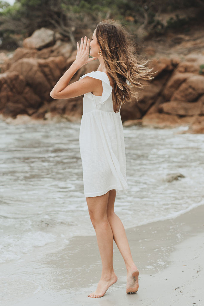 Robe Jenna Blanc Coton