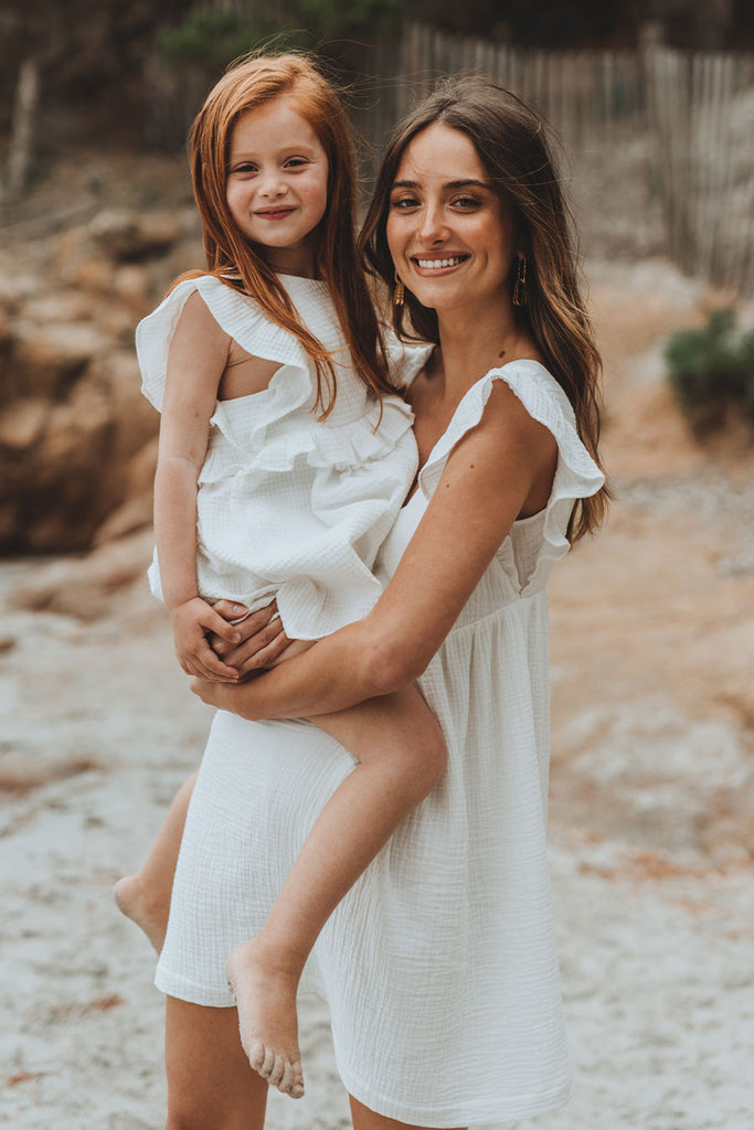 Robe Jenna Blanc Coton