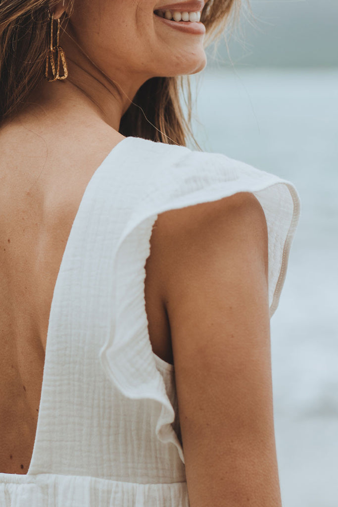 Robe Jenna Blanc Coton