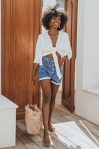 Blouse Tina Blanc Brodé