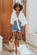 Blouse Tina Blanc Brodé