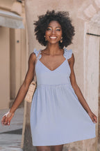 Robe Liam Bleu Coton