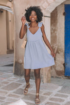 Robe Liam Bleu Coton
