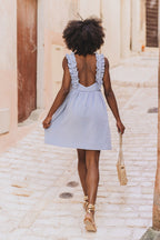 Robe Liam Bleu Coton