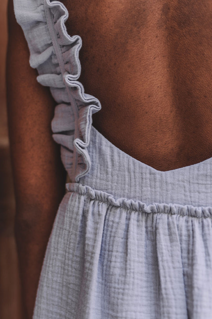 Robe Liam Bleu Coton